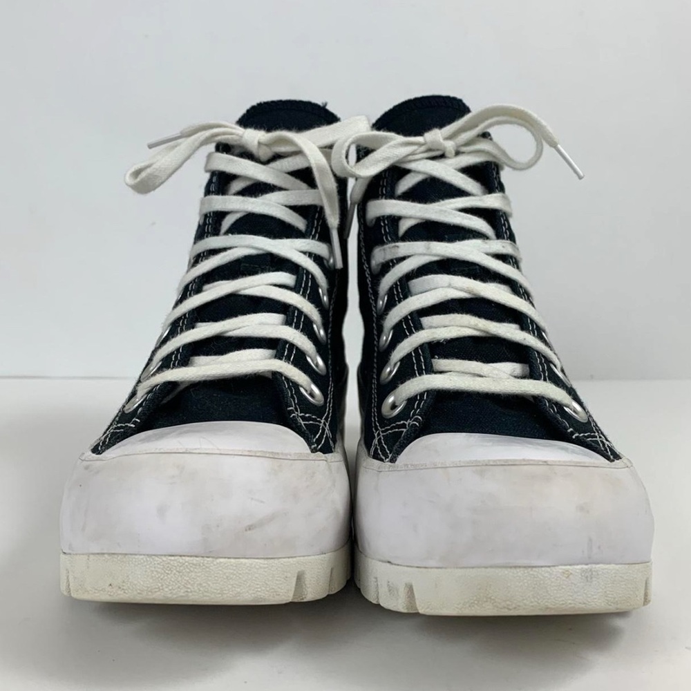 Converse lugged platform Black and White High-Top Sneakers